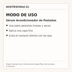Modo de uso de Sérum Acondicionador de Pestañas