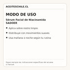 Modo de uso de Sérum Facial de Niacinamida SADOER