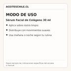 Modo de uso de Sérum Facial de Colágeno 30 ml