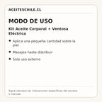 Modo de uso de Kit Aceite Corporal + Ventosa Eléctrica