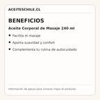 Beneficios de Aceite Corporal de Masaje 240 ml