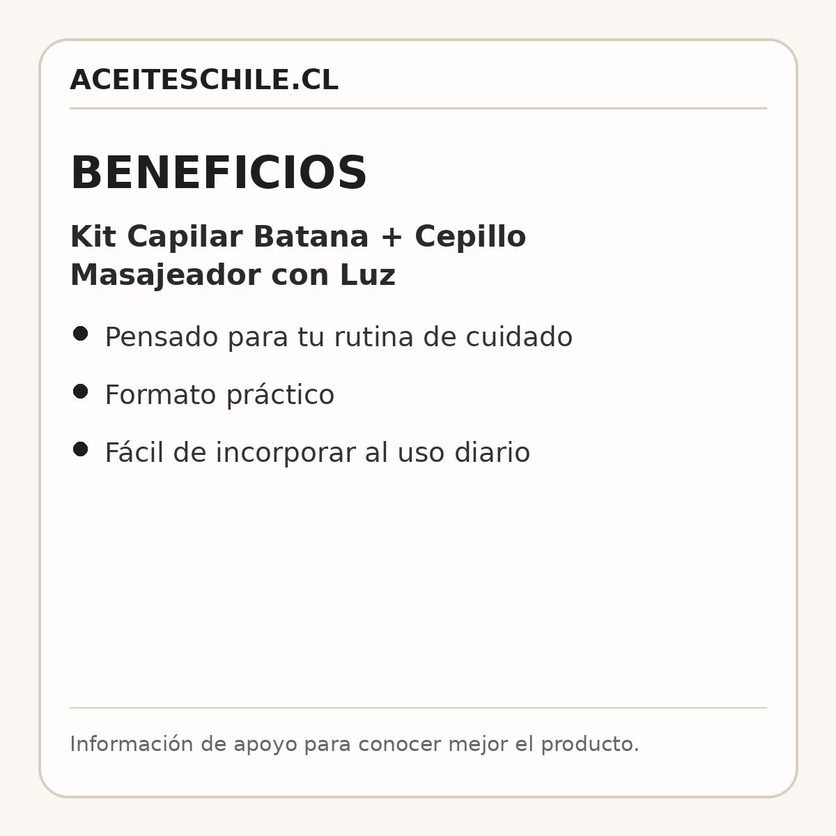 Beneficios de Kit Capilar Batana + Cepillo Masajeador con Luz