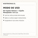 Modo de uso de Kit Capilar Batana + Cepillo Masajeador con Luz