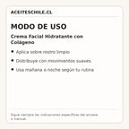 Modo de uso de Crema Facial Hidratante con Colágeno