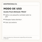 Modo de uso de Aceite Post-Afeitado TRULY