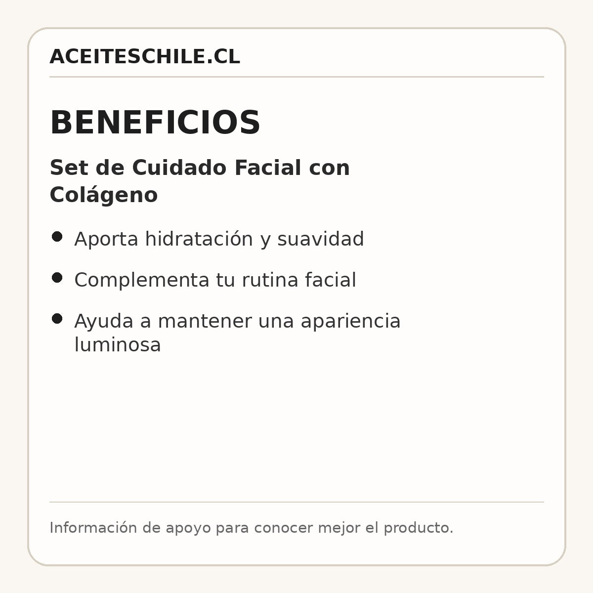 Beneficios de Set de Cuidado Facial con Colágeno