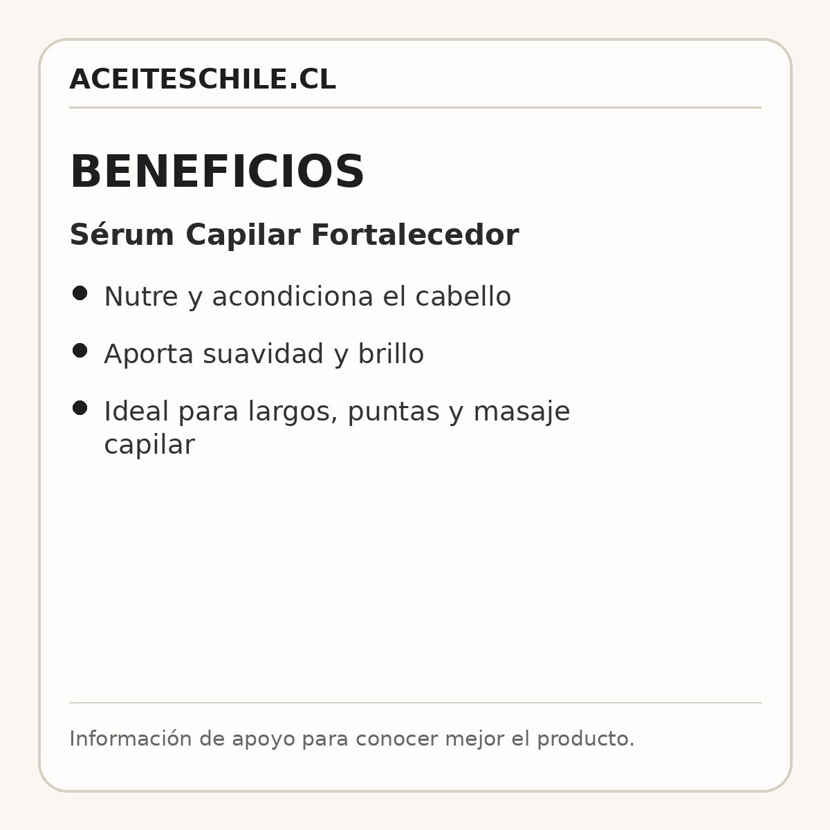 Beneficios de Sérum Capilar Fortalecedor