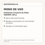 Modo de uso de Exfoliante Corporal de Palta SADOER 140 g