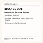 Modo de uso de Shampoo de Batana y Romero