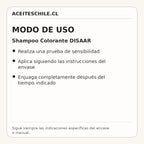 Modo de uso de Shampoo Colorante DISAAR