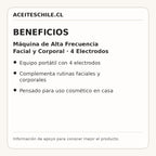 Beneficios de Máquina de Alta Frecuencia Facial y Corporal · 4 Electrodos