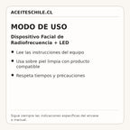 Modo de uso de Dispositivo Facial de Radiofrecuencia + LED