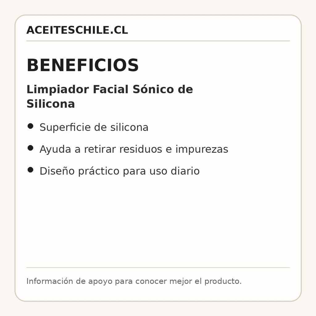 Beneficios de Limpiador Facial Sónico de Silicona