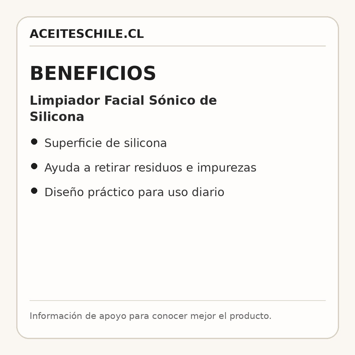 Beneficios de Limpiador Facial Sónico de Silicona
