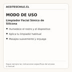 Modo de uso de Limpiador Facial Sónico de Silicona