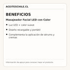 Beneficios de Masajeador Facial LED con Calor