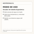 Modo de uso de Secador de Cabello Ergonómico