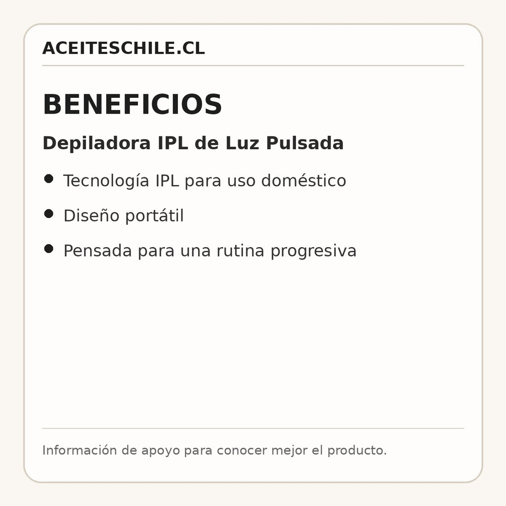 Beneficios de Depiladora IPL de Luz Pulsada