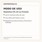 Modo de uso de Depiladora IPL de Luz Pulsada