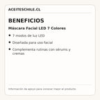 Beneficios de Máscara Facial LED 7 Colores
